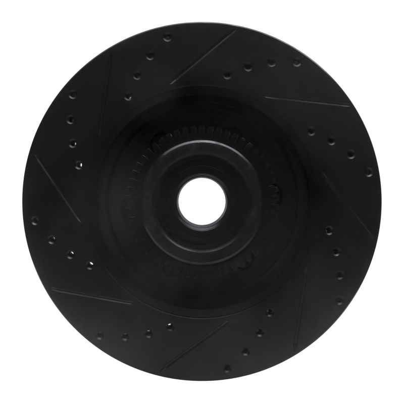 Ford F-150 Brake Rotor (1) - Front Right - R1 Concepts - Drilled & Slotted - Black - `04-`08